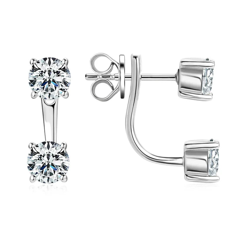 Moissanite Earrings- Sophia