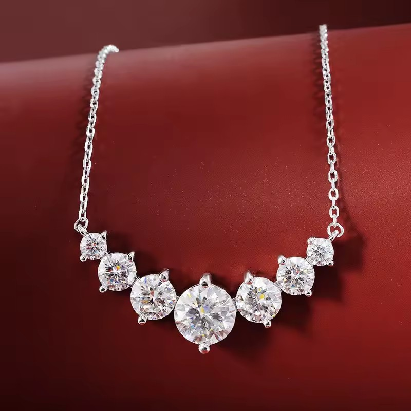 Moissanite Necklace- Amelia