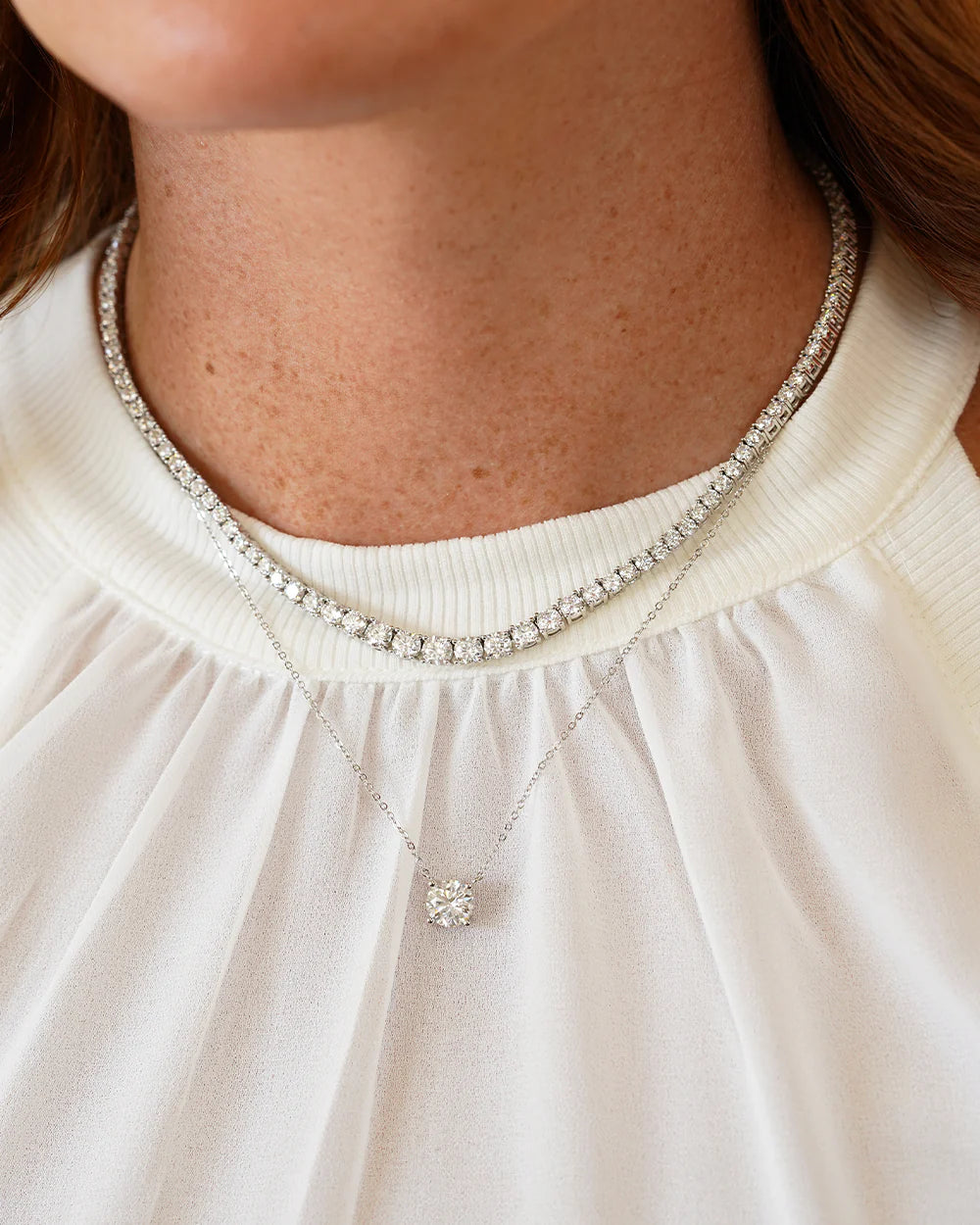 Moissanite Necklace-Halle