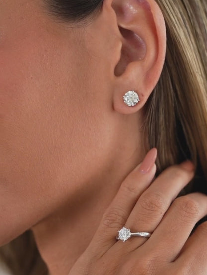 Moissanite Earrings - Bree